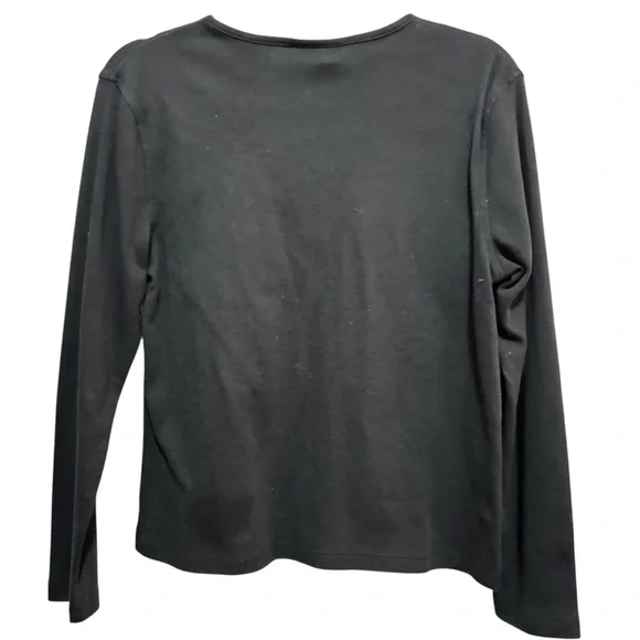 M&C Sportswear - Black Holiday Christmas Ornaments Embroidery- Size M - Picture 2 of 6